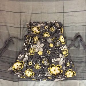 STRAPLESS floral shirt